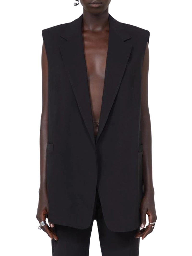 GILET OVER IN VISCOSA LAVATA