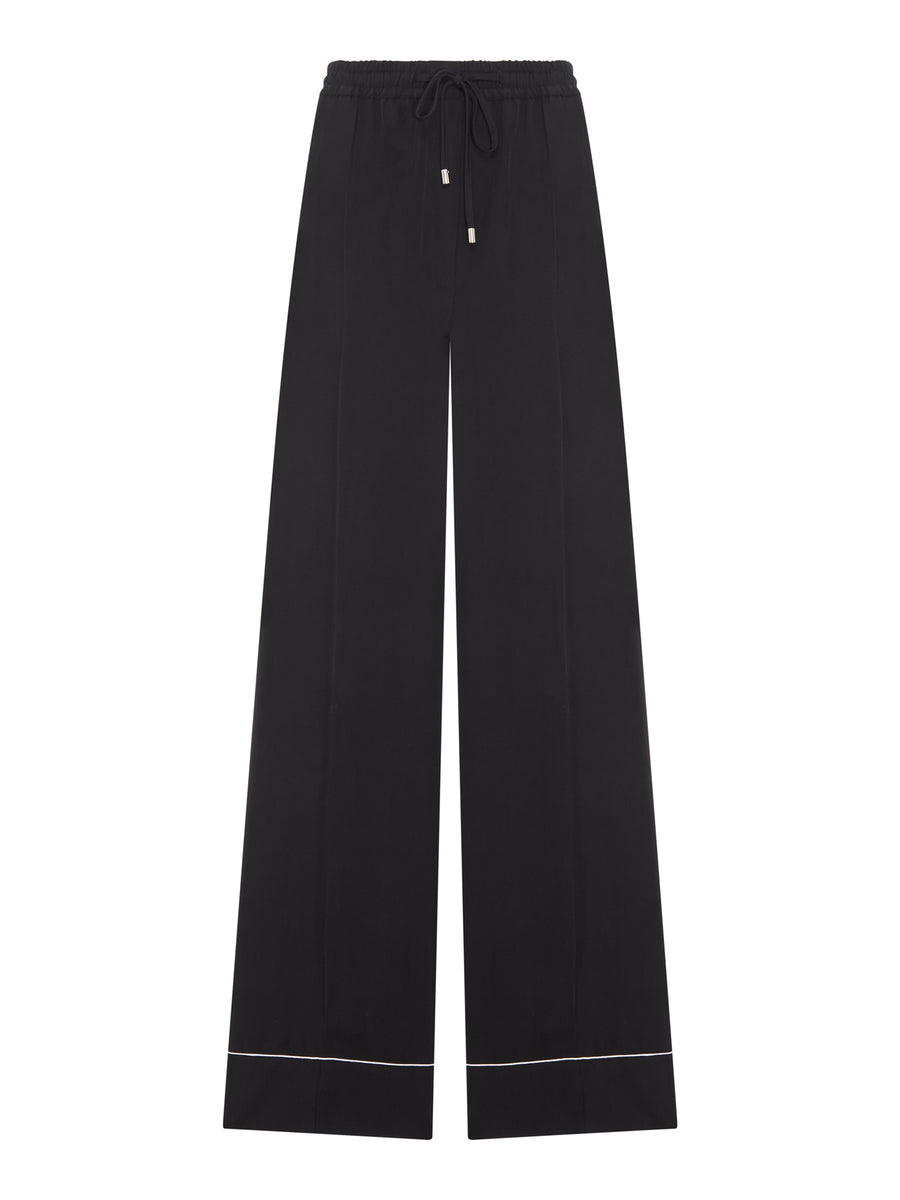 PANTALONI RIVETTO JOGGER IN RASO