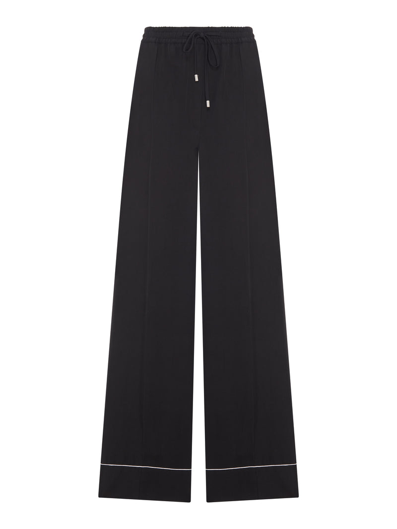 PANTALONI RIVETTO JOGGER IN RASO