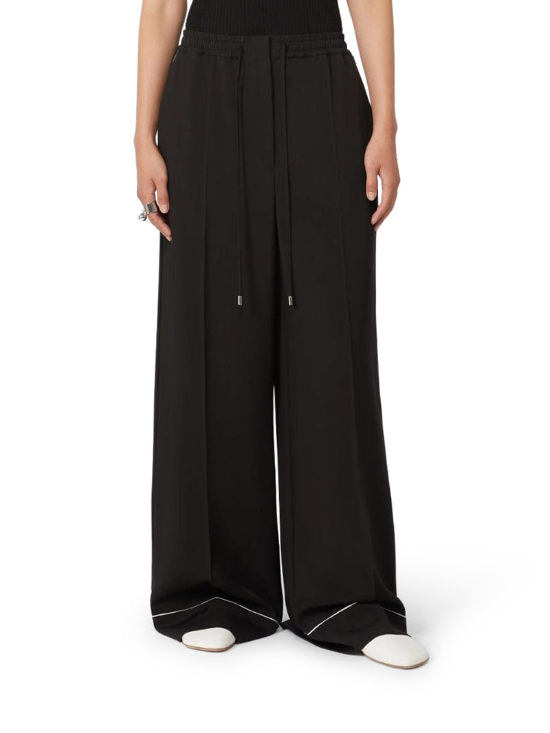 PANTALONI RIVETTO JOGGER IN RASO