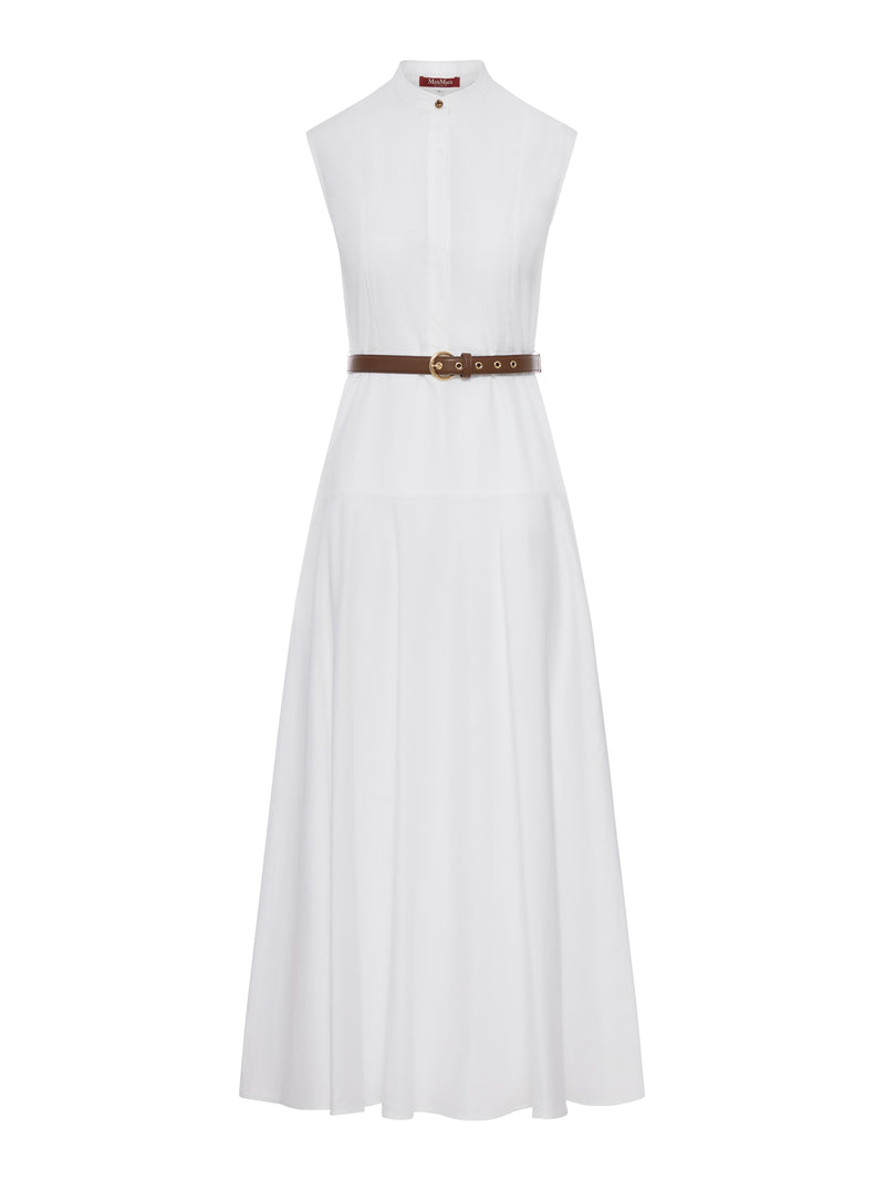 ABITO GESTO A RUOTA IN POPELINE DI COTONE