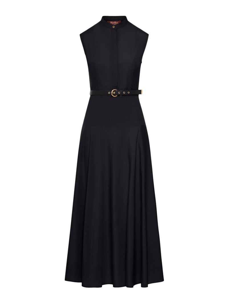 ABITO GESTO A RUOTA IN POPELINE DI COTONE