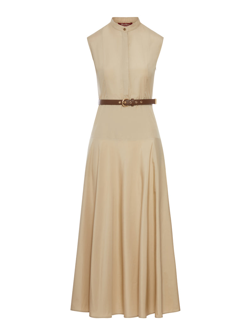 ABITO GESTO A RUOTA IN POPELINE DI COTONE