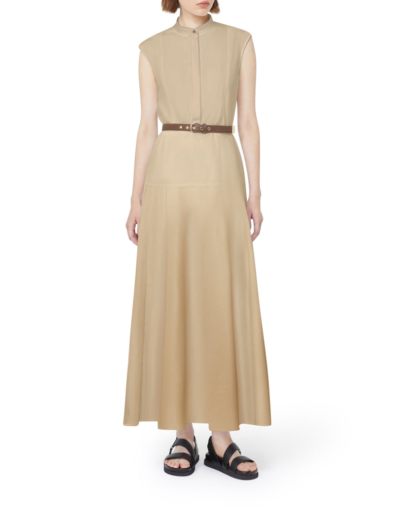 ABITO GESTO A RUOTA IN POPELINE DI COTONE