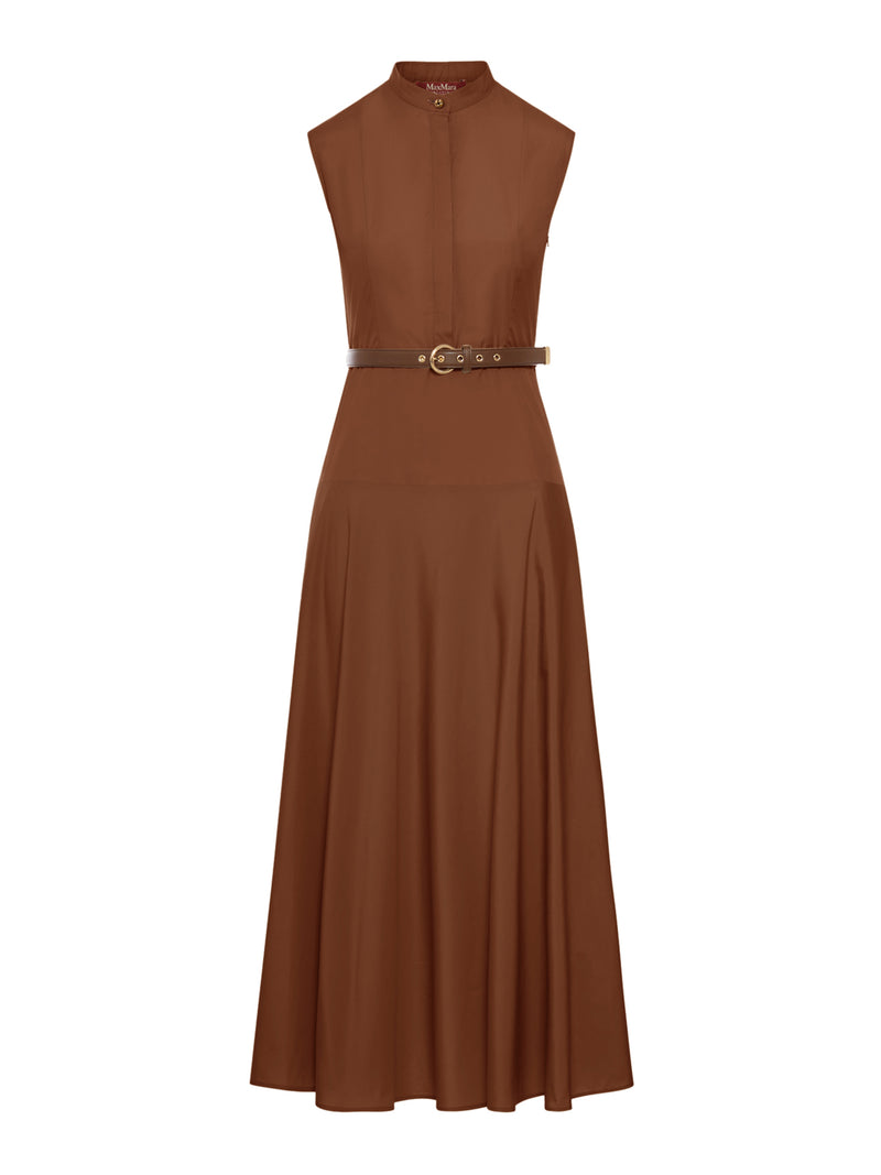 ABITO GESTO A RUOTA IN POPELINE DI COTONE