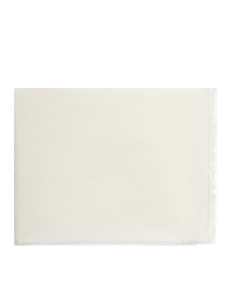 FOULARD VETUSTA IN LANA E SETA CON LOGO JACQUARD