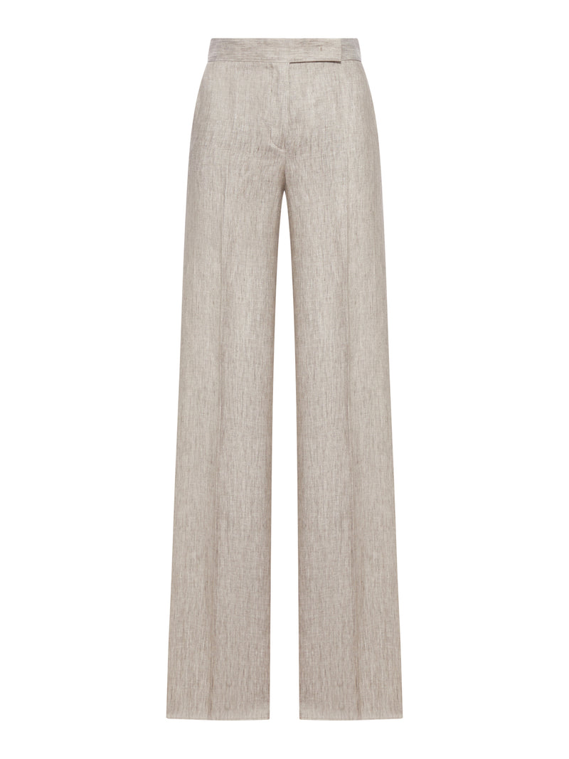 PANTALONE IN BATAVIA DI LINO CHEVRON
