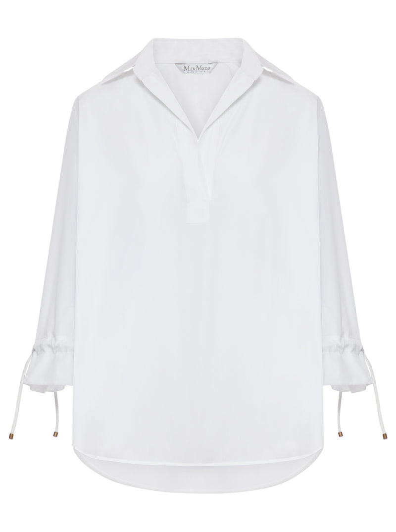 BLUSA IN POPELINE DI COTONE
