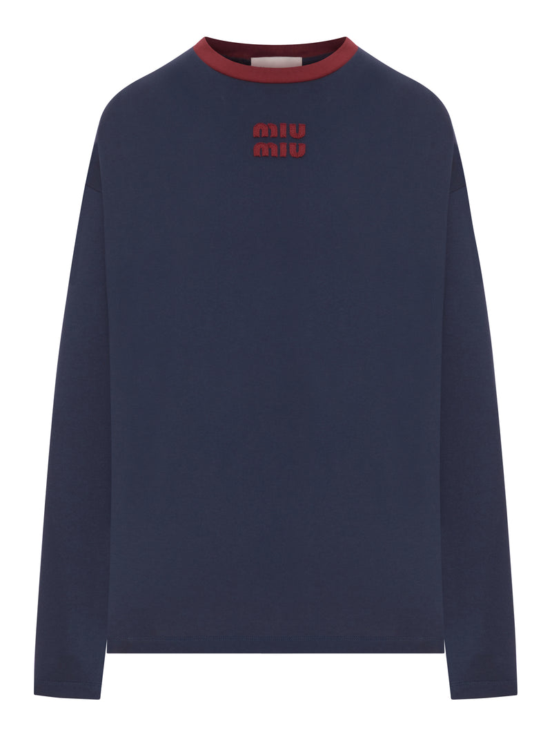 T-SHIRT GIROCOLLO A MANICHE LUNGHE