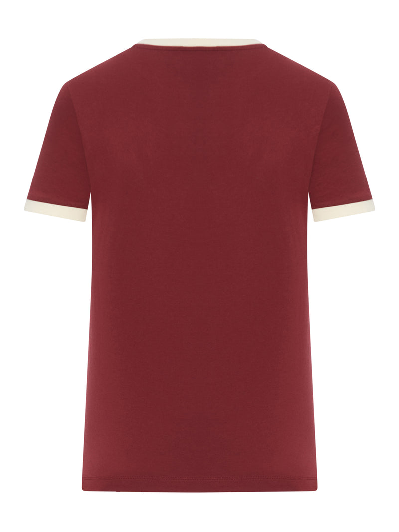 T-SHIRT IN JERSEY DI COTONE CON LOGO RICAMATO