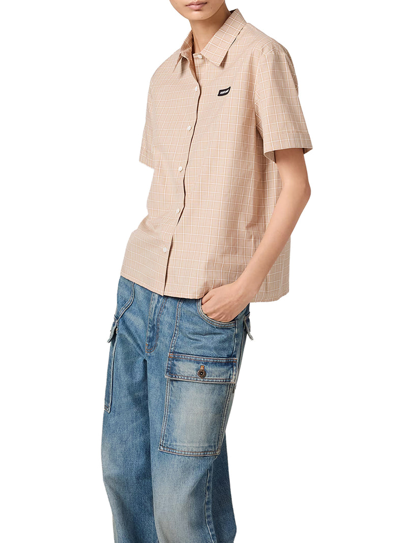 CAMICIA CHECK IN POPELINE DI COTONE