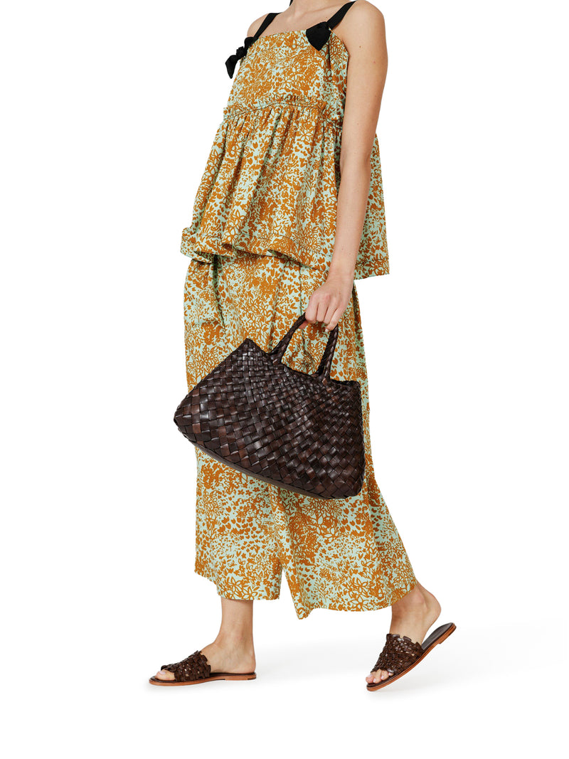 BORSA SANTA CROCE SMALL IN PELLE MARRONE