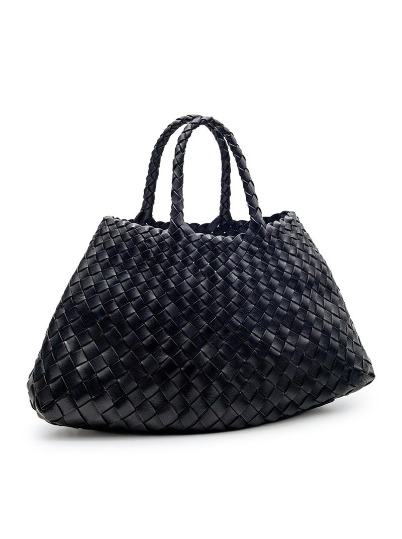 BORSA SANTA CROCE SMALL IN PELLE NERA