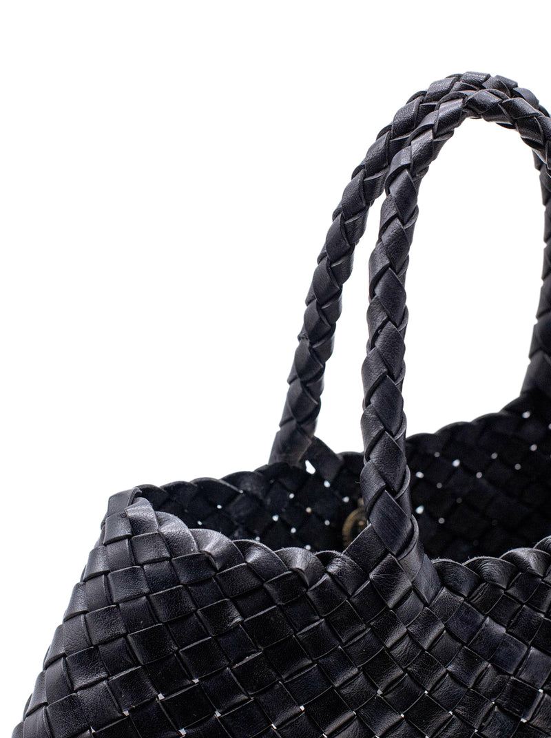 BORSA SANTA CROCE SMALL IN PELLE NERA