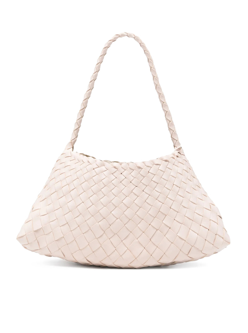 MINI BAG ROSANNA IN PELLE INTRECCIATA SABBIA