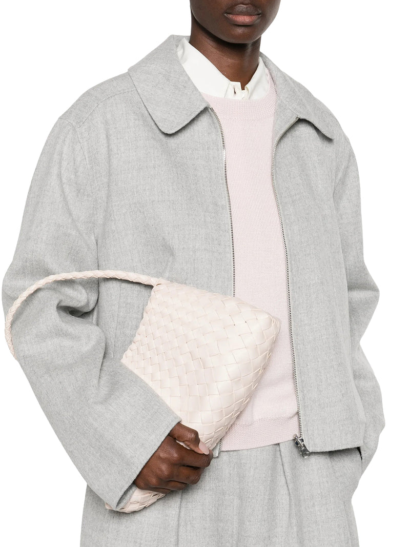 MINI BAG ROSANNA IN PELLE INTRECCIATA SABBIA