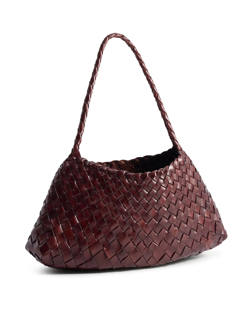 MINI BAG ROSANNA IN PELLE INTRECCIATA BRUCIATO