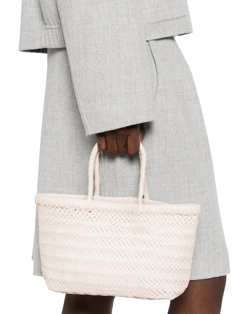 BORSA A MANO MINI FLAT GORA IN PELLE SABBIA