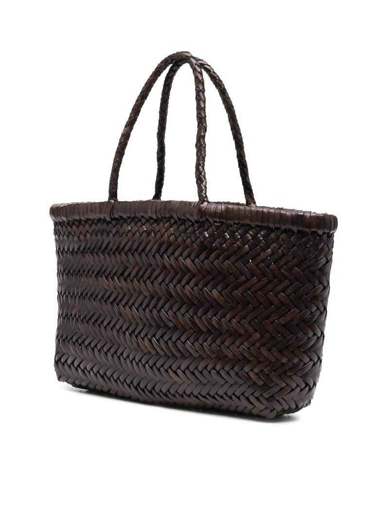 BORSA A MANO MINI FLAT GORA IN PELLE TESTA DI MORO