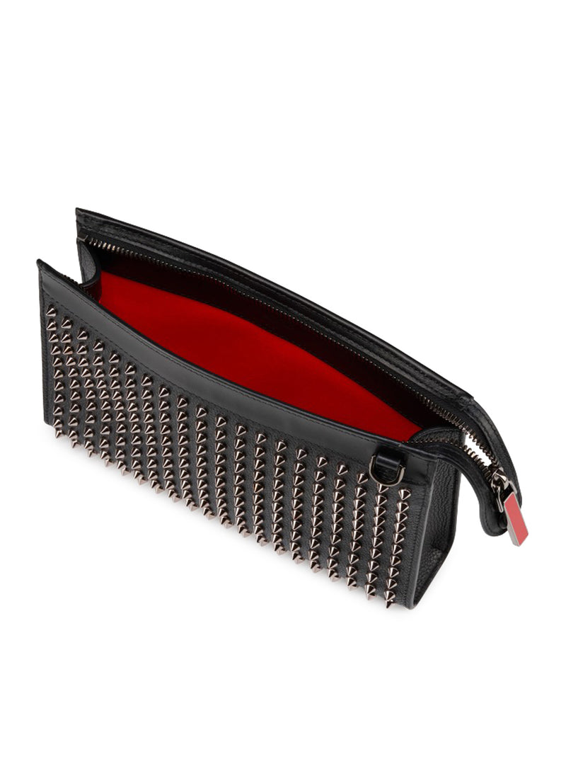 BORSA A TRACOLLA FUNKY IN PELLE DI VITELLO MARTELLATA E BORCHIE