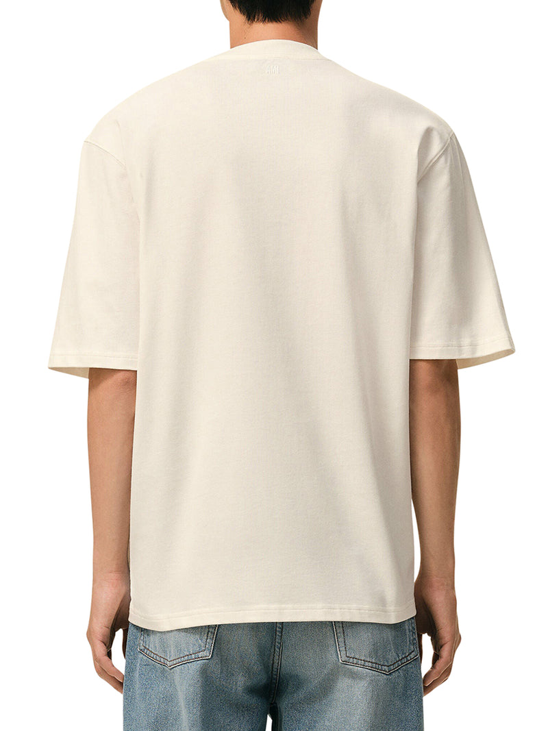 T-SHIRT AMI DE COEUR IN COTONE GOFFRATO