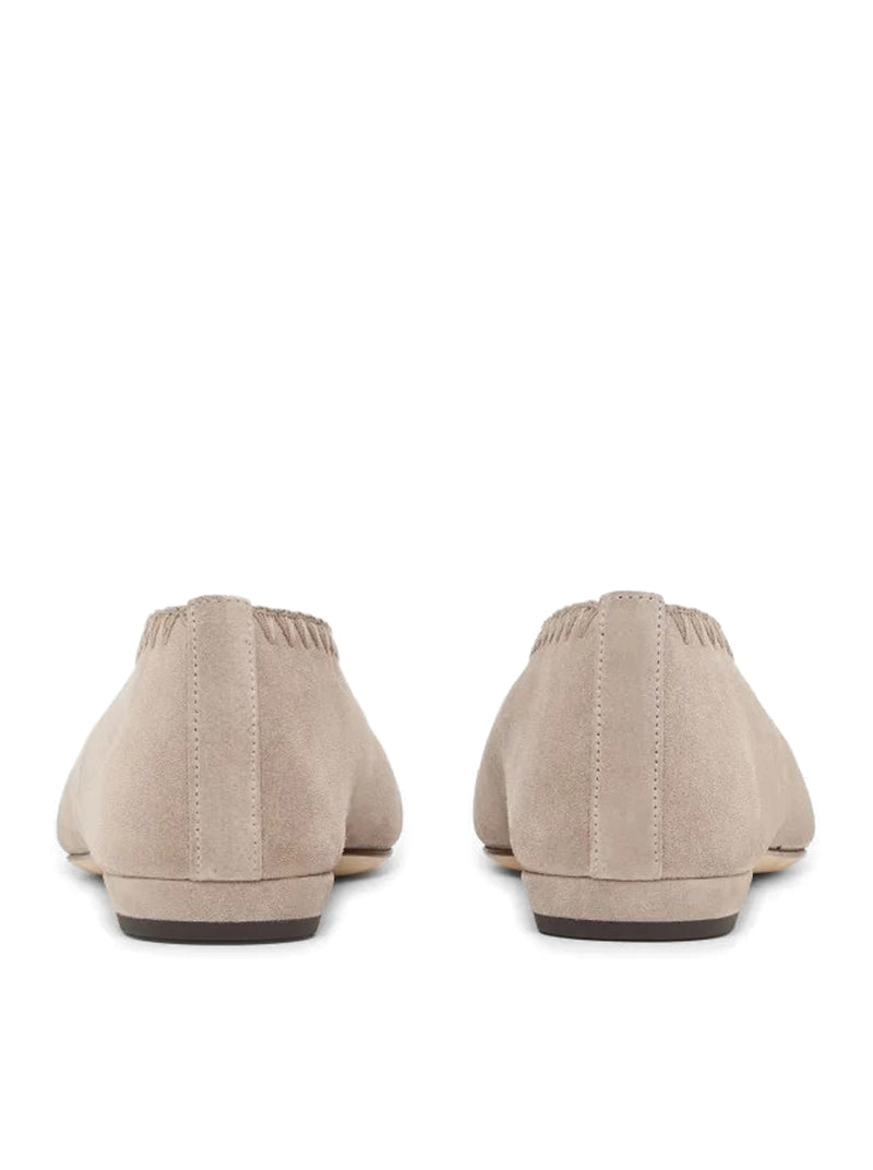 BALLERINE IN CAMOSCIO CON RICAMI