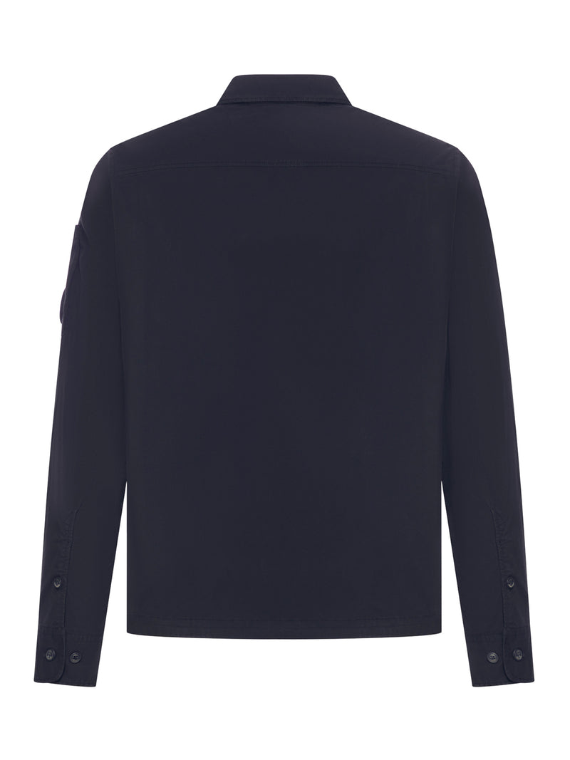 OVERSHIRT IN GABARDINA ORGANICA CON LENTI E ZIP