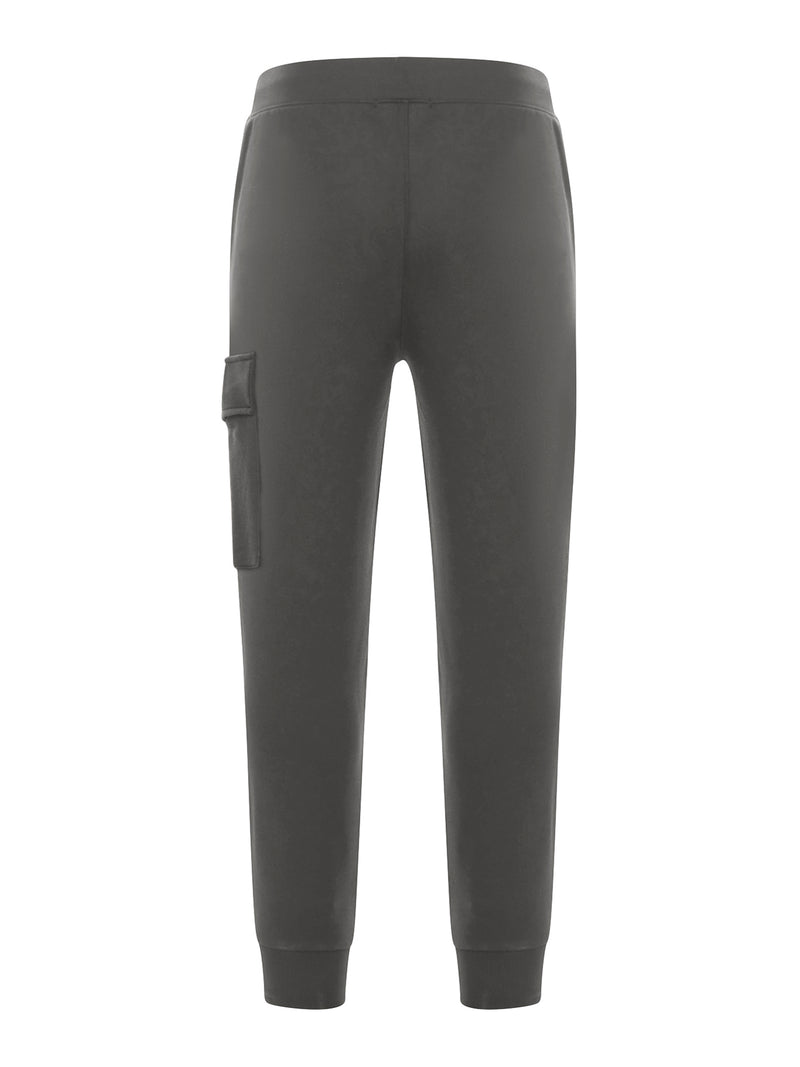 PANTALONI JOGGER IN COTONE CON LENTE