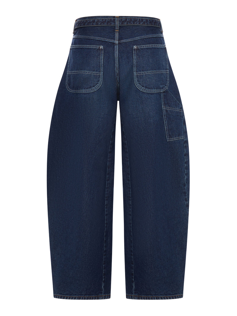 JEANS WIDE LEG IN DENIM DI COTONE
