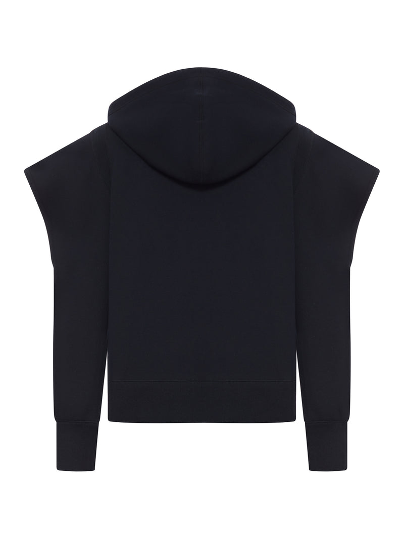 FELPA CON CAPPUCCIO IN MISTO COTONE