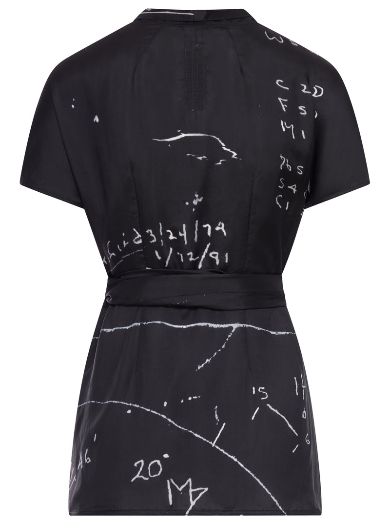 T-SHIRT WRAP CON STAMPA GRAFICA