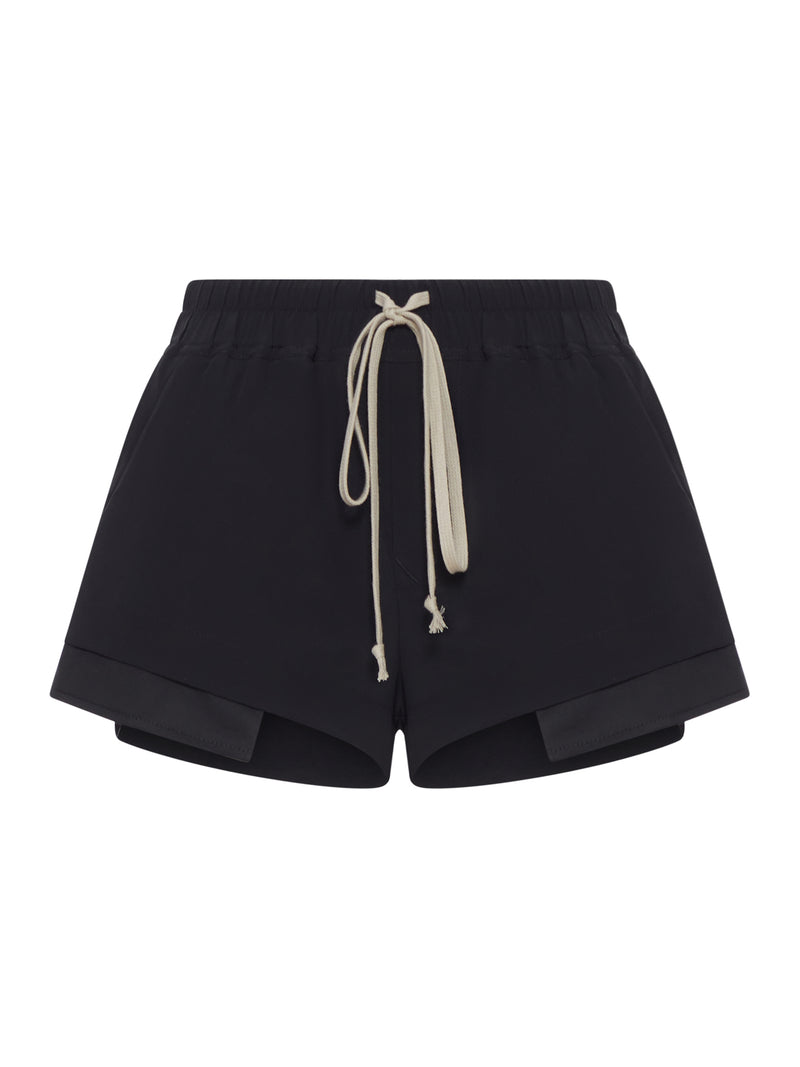 SHORTS FOG CON COULISSE IN MISTO SETA