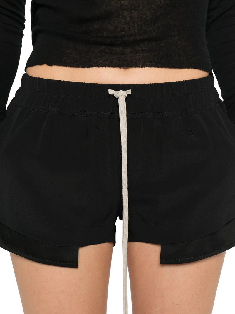 SHORTS FOG CON COULISSE IN MISTO SETA