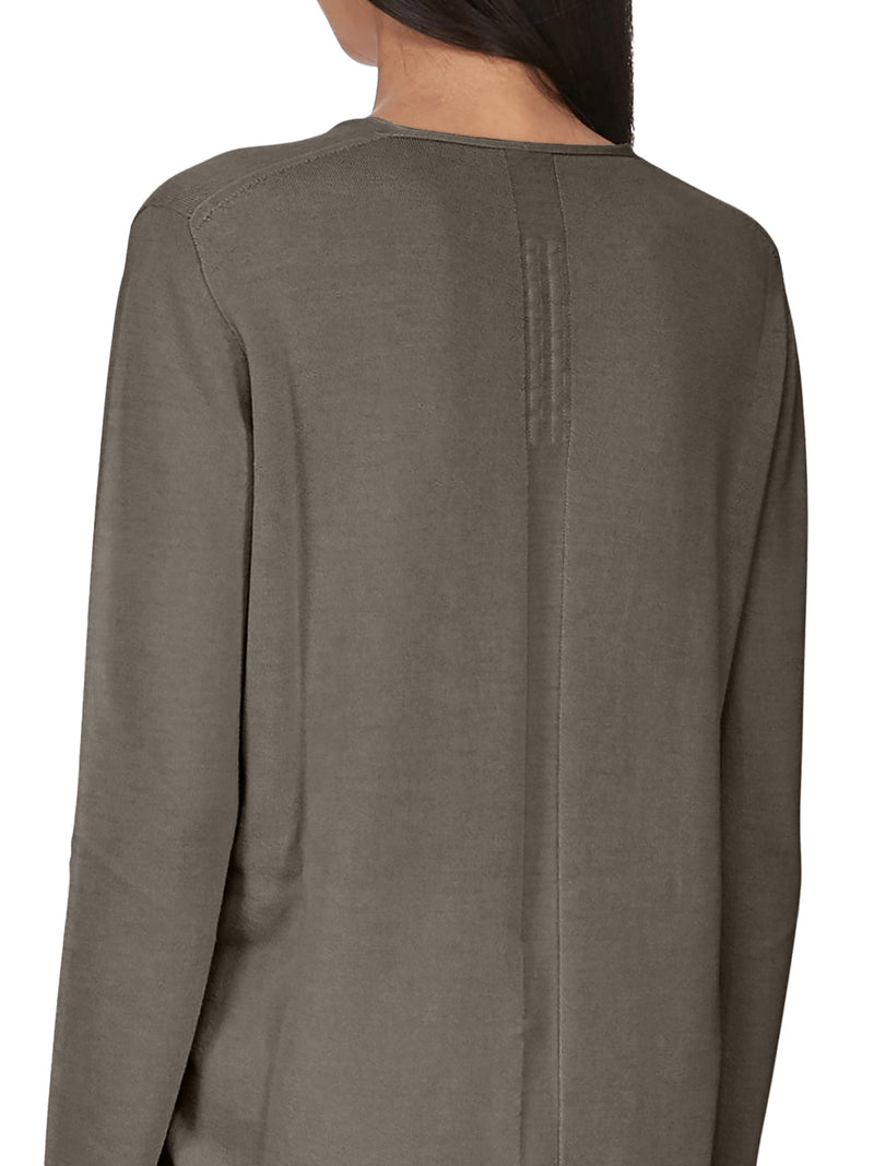 MAGLIA CON SCOLLO A V IN LANA VERGINE