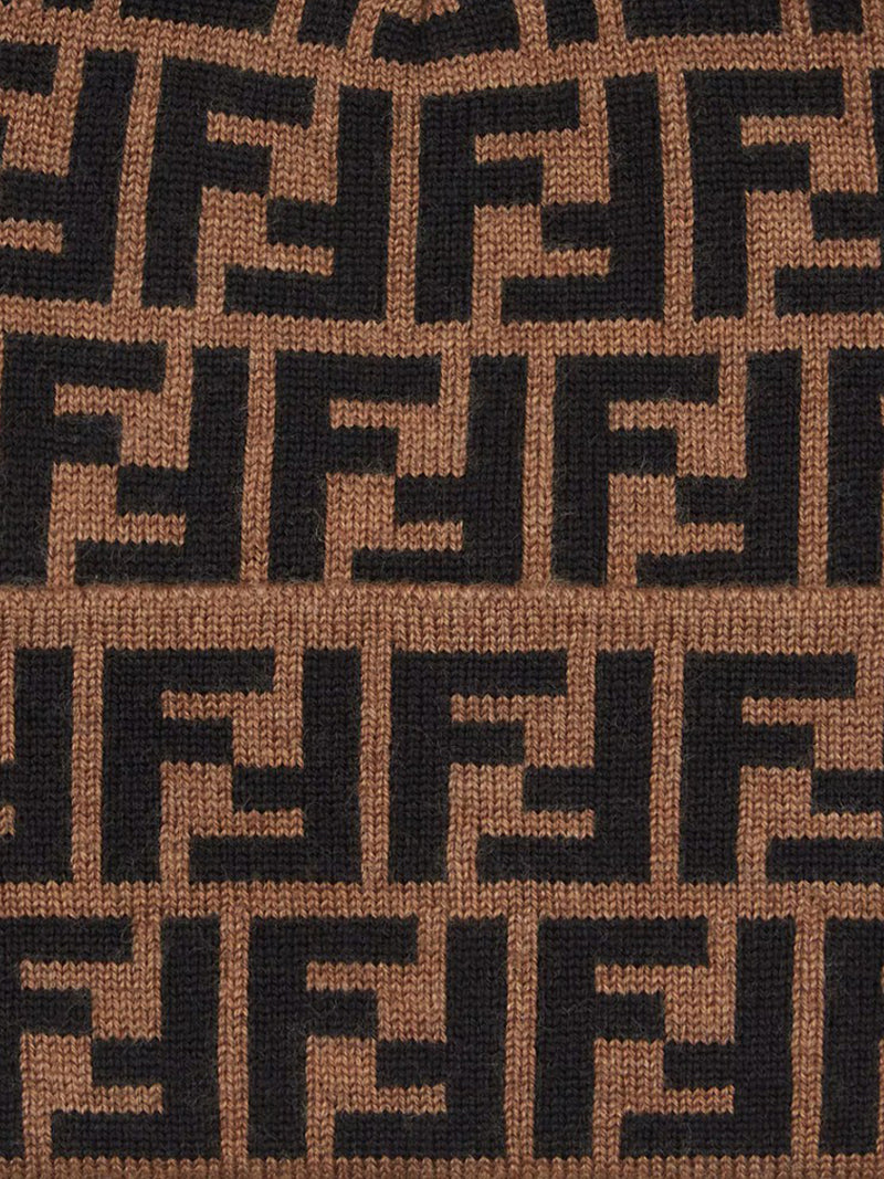 CAPPELLO BEANIE IN LANA MARRONE