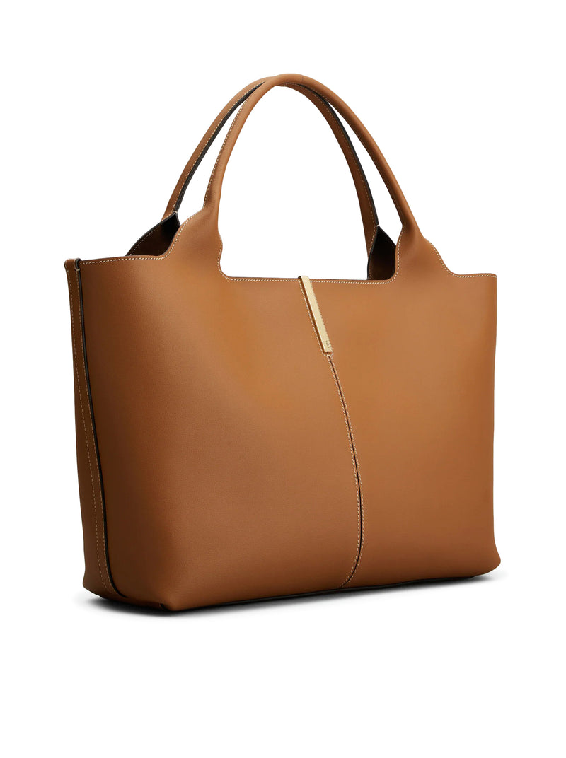 BORSA SHOPPING IN PELLE MEDIO-PICCOLA