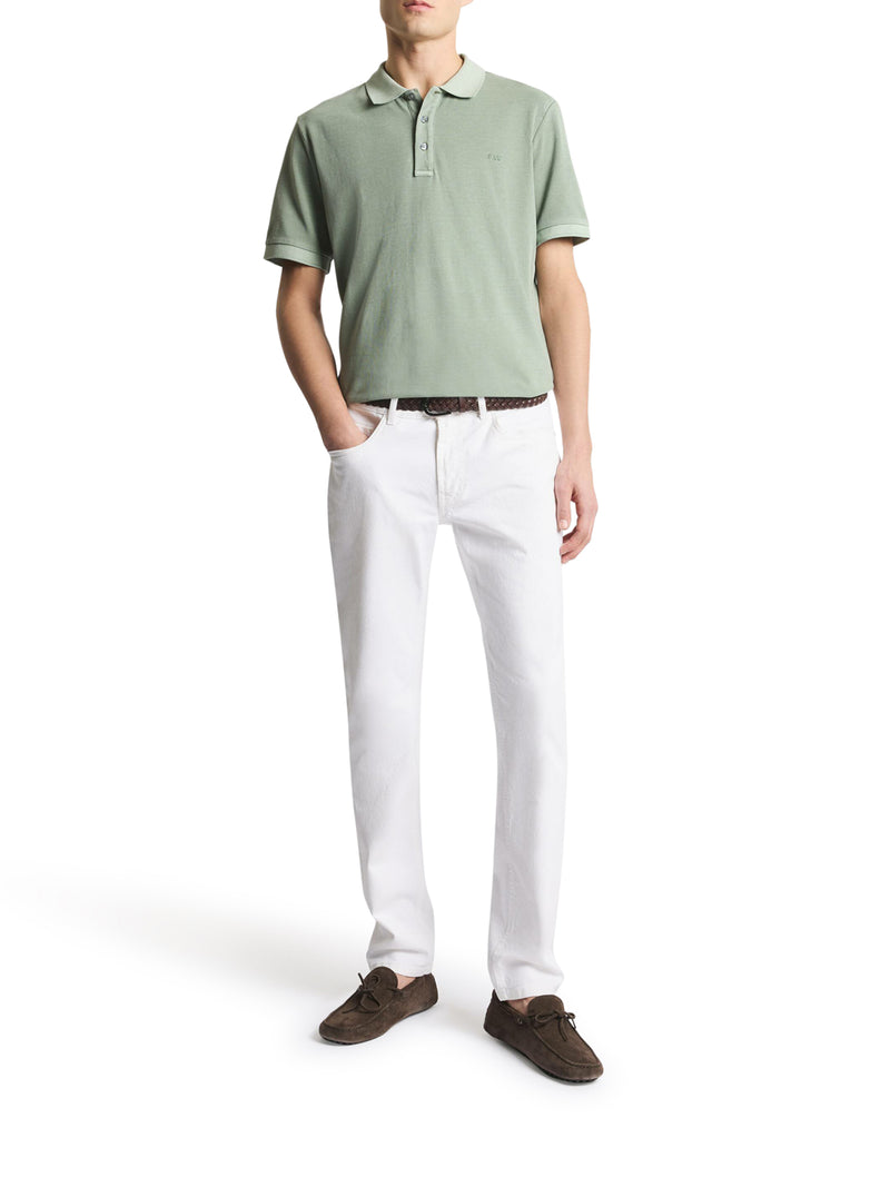 POLO IN PIQUET DI COTONE CON LOGO