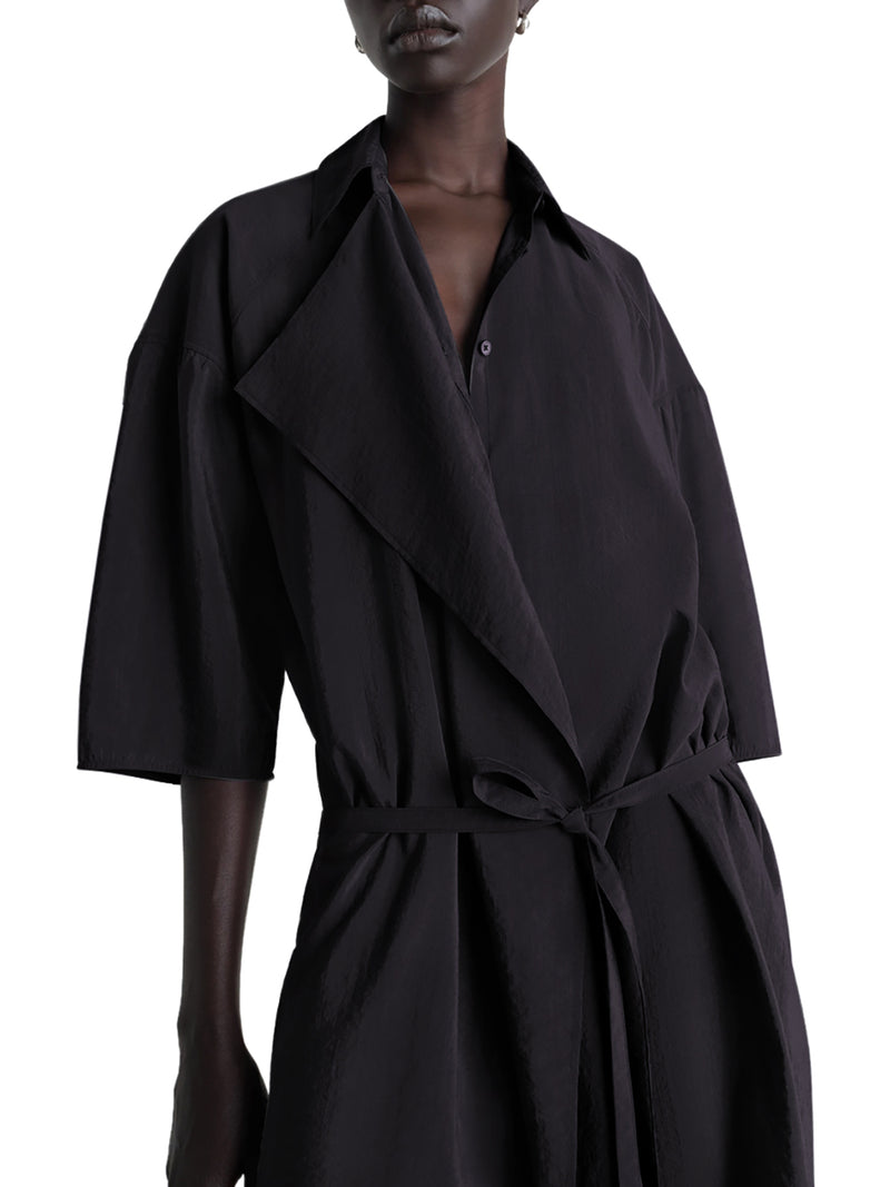 ABITO ASIMMETRICO IN SETA SECCA