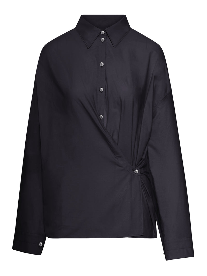 CAMICIA TWISTED IN COTONE