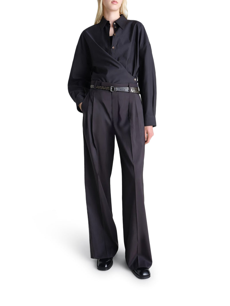 CAMICIA TWISTED IN COTONE