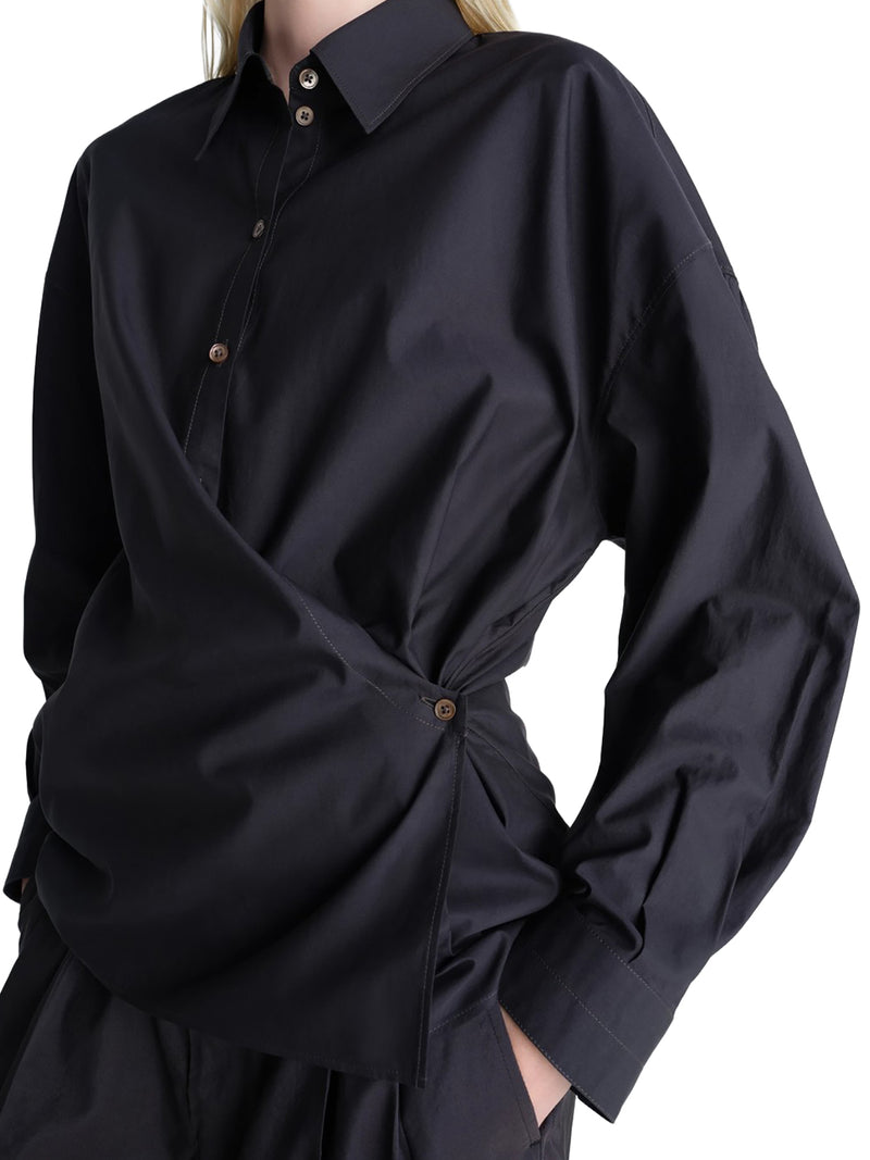 CAMICIA TWISTED IN COTONE