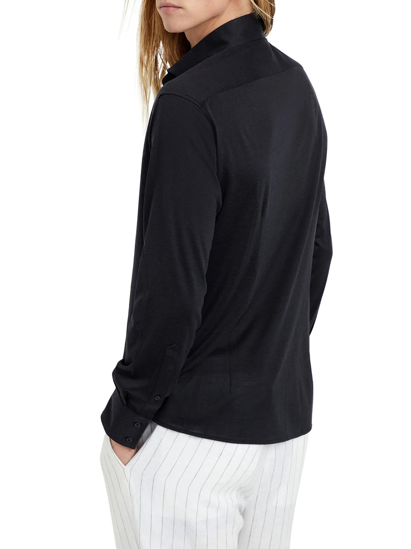 CAMICIA CLASSICA IN MISTO COTONE E SETA