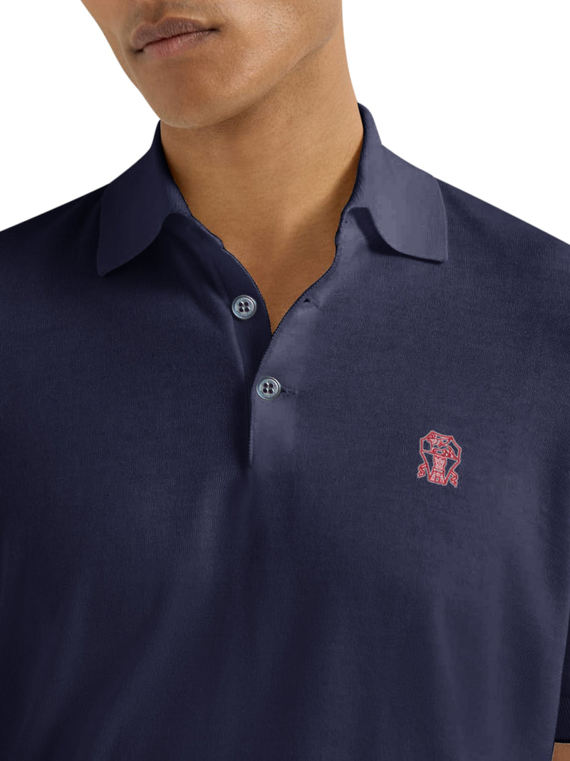 POLO A MANICHE CORTE IN COTONE