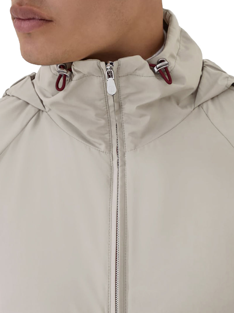 OUTERWEAR SFODERATO IN TESSUTO TECNICO CON CAPPUCCIO