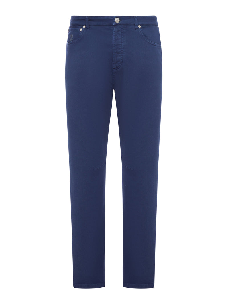 PANTALONE CINQUE TASCHE IN DENIM TINTO CAPO
