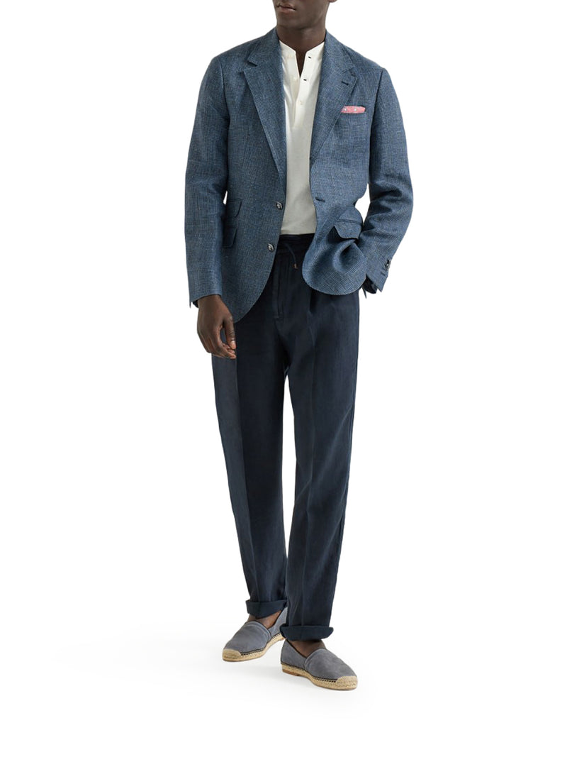 PANTALONI IN LINO CON COULISSE