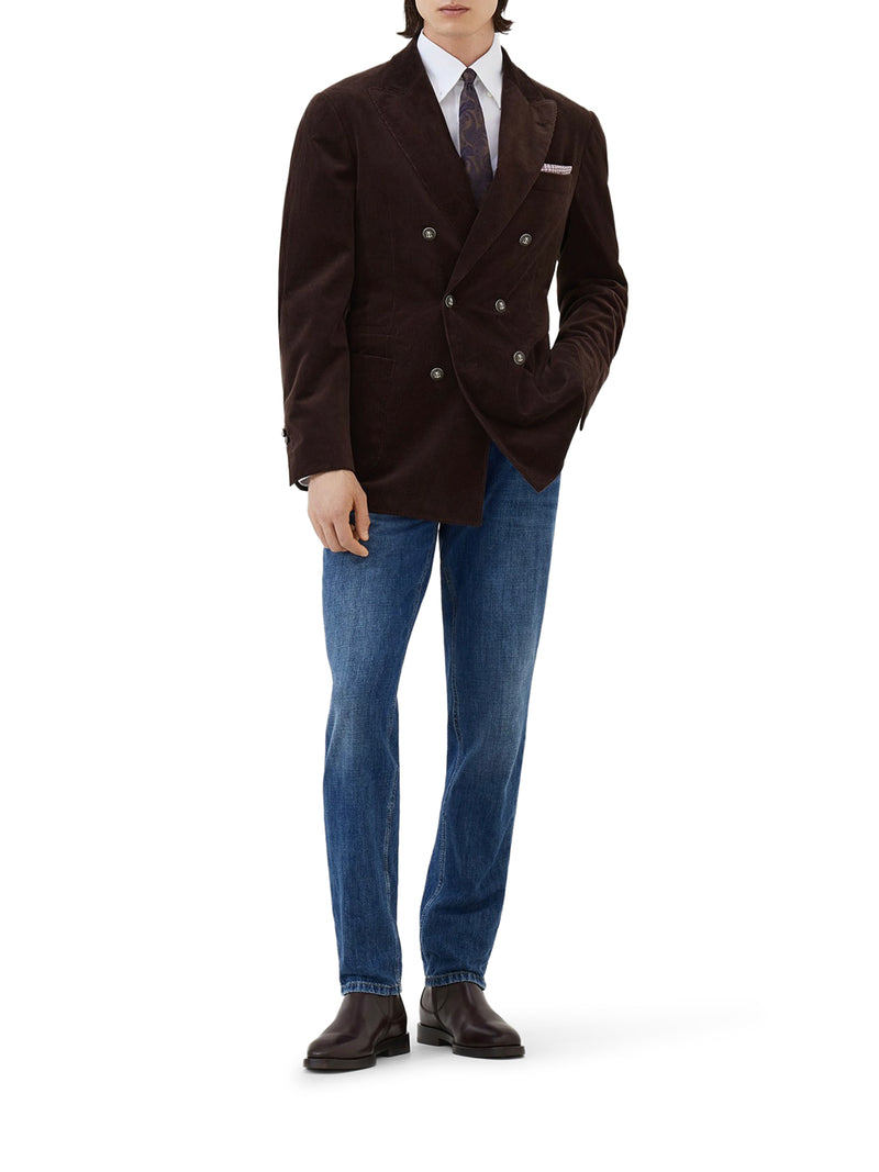 PANTALONE CINQUE TASCHE TRADITIONAL FIT IN DENIM LEGGERO