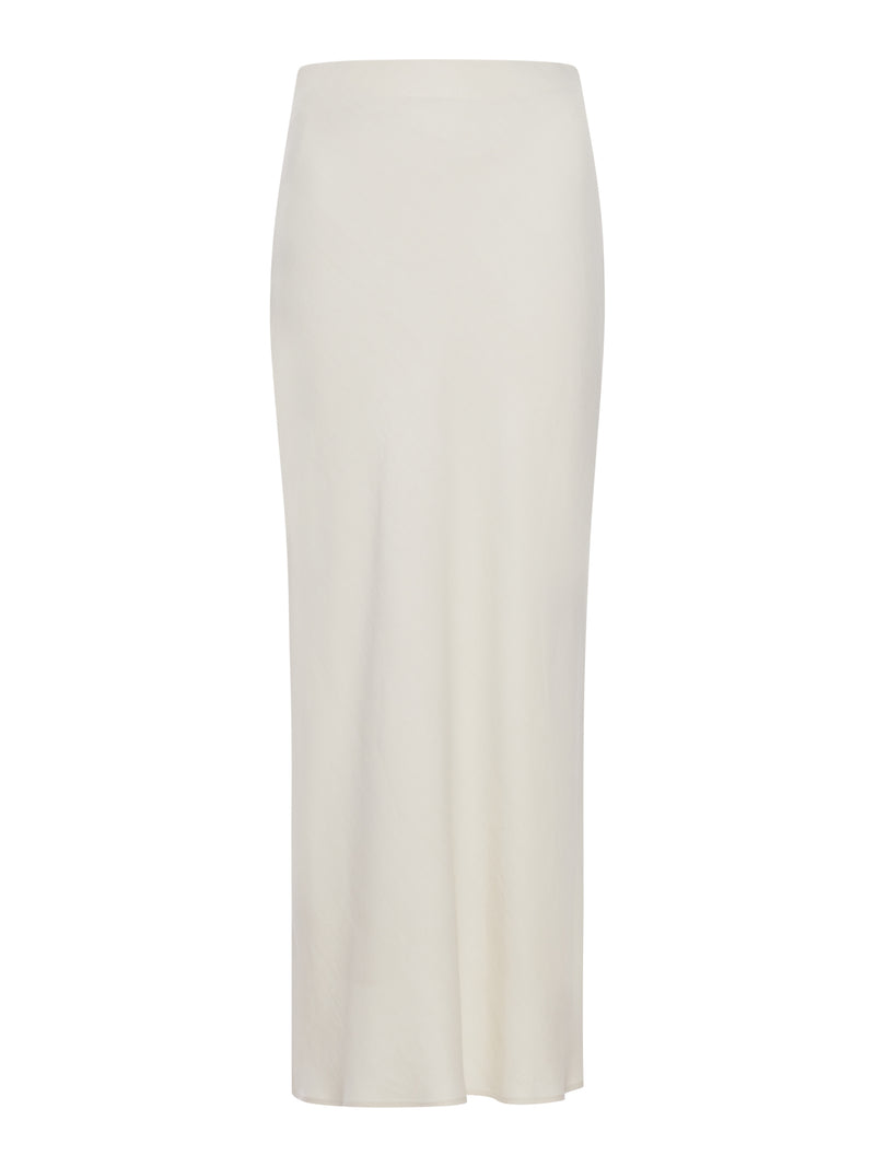 GONNA FLUID BIAS-CUT IN MISTO LINO