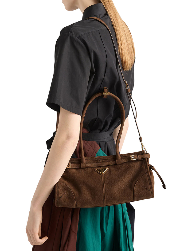 BORSA A MANO BONNIE MEDIUM IN PELLE NABUK