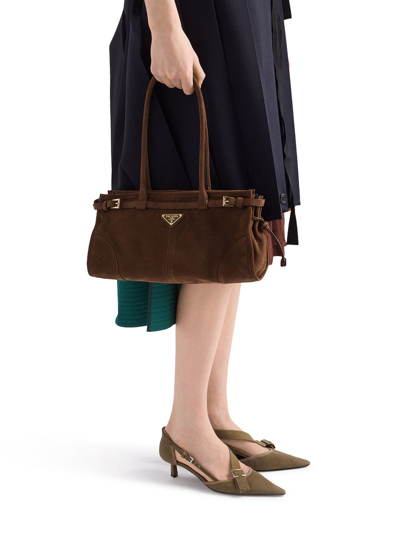 BORSA A MANO BONNIE MEDIUM IN PELLE NABUK